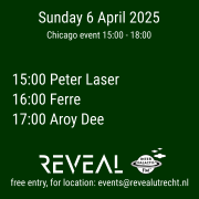 REVEAL Chicago event 2025-04-06 Peter Laser, Ferre, Aroy Dee