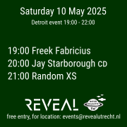 REVEAL Detroit event 10 May 2025 Freek Fabricius, Jay Starborough, Random XS
